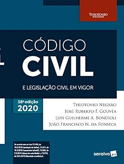Livro Código Civil e Legislação Civil em Vigor - 38ª Edição 2020