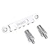 Musiclily Pro Tune-O-Matic Bridge Roller Saddles Set for Les Paul LP SG Electric Guitar, Chrome