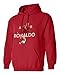 RED Cristiano Ronaldo Portugal AIR Soccer Men's Hoodie Sweatshirt (Red,S)