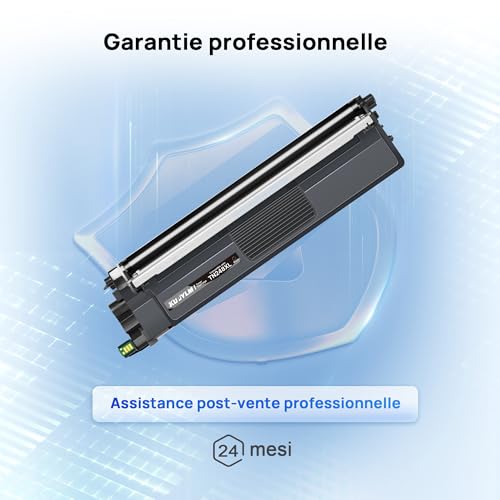 KUPYLM TN248 TN248XL Cartouche de Toner Compatible pour Brother MFC-L3760CDW, MFC-L3740CDW, DCP-L3560CDW, DCP-L3520CDWE, MFC-L3740CDWE (4-Pack, avec Puce)
