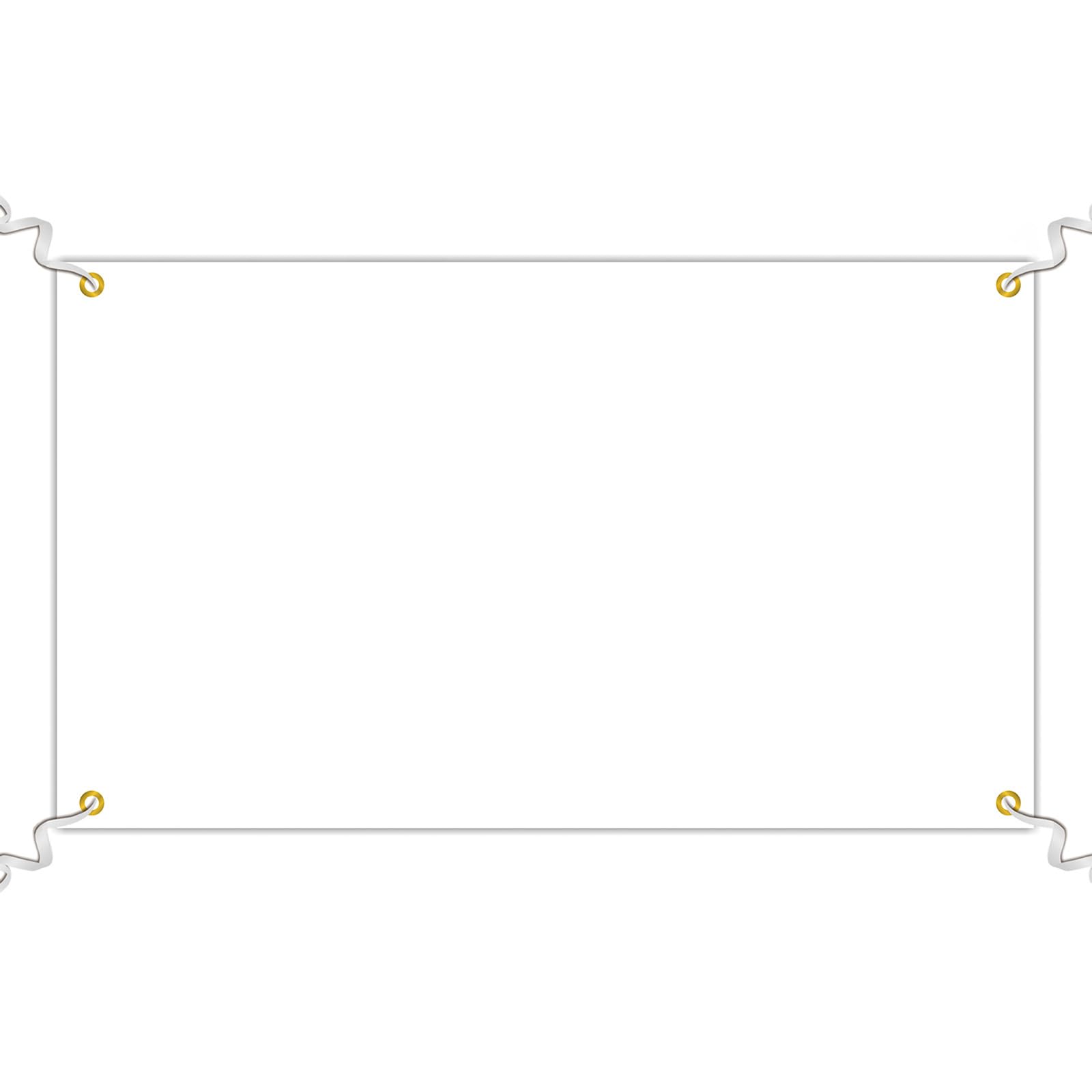 YapitHome Personalised Banner 180X110cm Large Blank Banners Polyester Banner with 6M Rope for Indoor Outdoor Decor DIY Party Festival Celebration