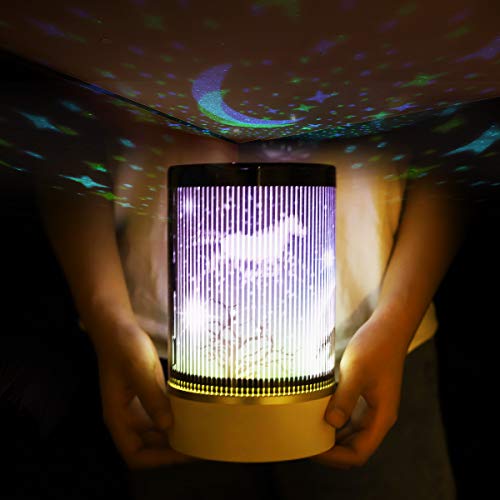 P&M Home Star Night Lights for Kids, Remote Control Star Projector with LED Timer, 360°Rotating Nig
