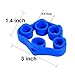 Finger Stretcher Hand Resistance Band 6 Pieces (2 light blue, 2 blue, 2 navy) for Finger exercise, Progressive Hand Therapy, Strengthen Fingers, Helps Relieve Joint Pain … (6pcs Blue)