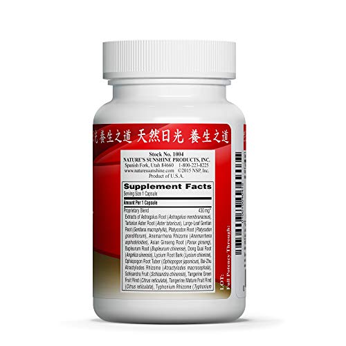 Nature's Sunshine Lung Support, Chinese TCM Concentrate, 30 Capsules, Herbal Chinese Formula to Boost The Immune System, Build Energy and Support The Respiratory System - Thumbnail 2