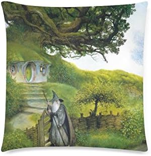 Gandalf the Lord of the Rings Square Throw Pillowcase Protector 18"x18" Twin Sides Zippered Decorative