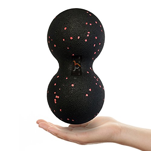 Twin-Ball Foam Roller Extra Firm in 2 Colors Red Speckled