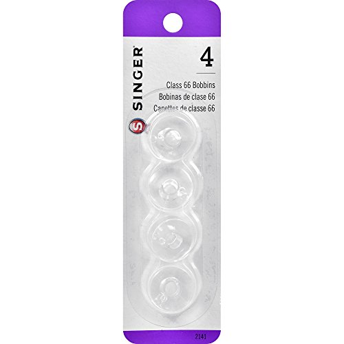 Singer Bobbins Class 66 Transparent, 4-Count