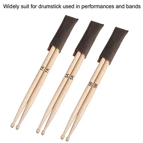 image for Mr.Power Handmade Leather Drum Stick Holder Portable Percussion Drumst
