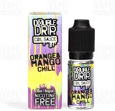 Double Drip Coil Sauce E- Liquid (Orange & Mango Chill) no Nicotine 10ml