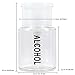 Beauticom PANA Professional Labeled Push Down Liquid Pumping Empty Bottle Dispenser (3.3 oz, Clear w/Alcohol Imprinted)