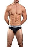 Obviously Naked Brief with Contour Pouch (Black, Medium)