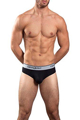 Obviously Naked Brief with Contour Pouch (Black, Medium)