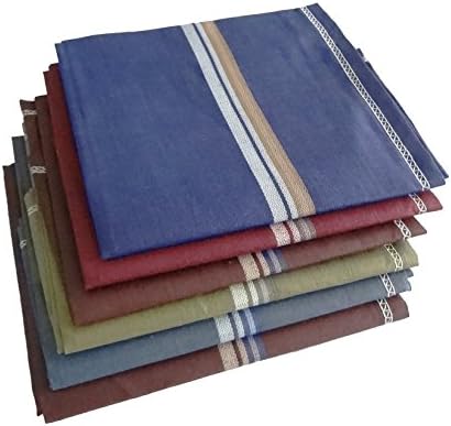 Mens Handkerchiefs 100% Cotton by S4S | 6 or 12 Pack| Premium Collection| Soft Cotton