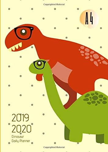 2019-2020 Back To School Planner With Hours Dinosaur Goals A4 Academic Daily Organizer: Hourly Schedule In 15 Minute Interval; Class Semester ... & Weekly Journal; Useful For UK & US Students Paperback – 8 Jun 2019