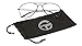 Gravity's Non-Prescription Premium Aviator Clear Lens Glasses - Black
