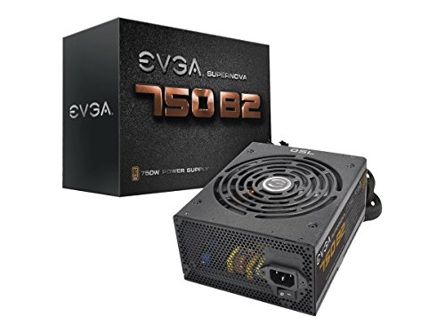 Evga supernova 750 b2, 80+ bronze 750w, semi modular, 5 year warr…