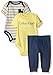 Calvin Klein Baby-Boys Bodysuit and Pants, Yellow/Navy, 3-6 Months