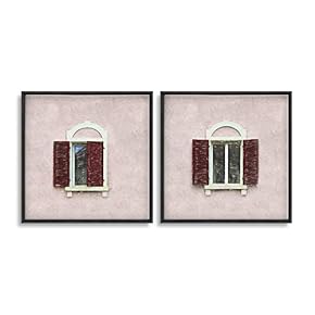 Framed Canvas Wall Art for Living Room, Bedroom Window Theme Canvas Prints for Home Decoration Ready to Hang - 16"x16"x2 Panels