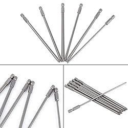 6pcs Phillips Screwdriver Drill Bits 150mm Long
