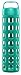 Ello Pure Glass Water Bottle with Silicone Sleeve, 20 oz, Teal Squares