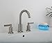 Derengge LFS-0188-BN Two Handle 8 Inch Widespread Bathroom Sink Faucet with Pop up Drain, Brushed Nickel