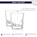 JoyJolt Carina Crystal Whiskey Glasses, Old Fashioned Whiskey Glass 8.4 Ounce, Ultra Clear Crystal Scotch Glass for Bourbon and Liquor Set Of 2 crystal Glassware