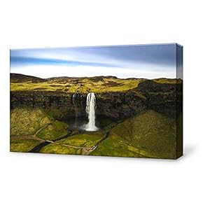 Canvas Wall Art for Living Room,Bedroom Home Artwork Paintings Waterfall Landscape Ready to Hang - 12x18 inches