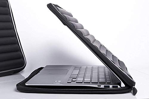 Pwr 12.5" Padded Sleeve Case Compatible with Pixel Samsung Huawei Lenovo HP Dell 2 in 1 Tablet Cover Bag