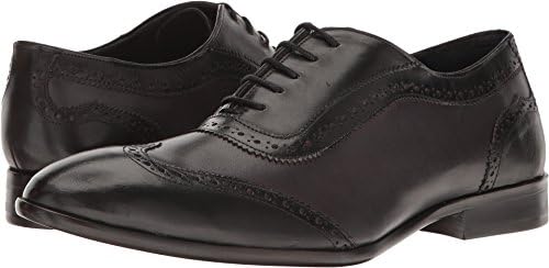 Messico Men's Paterno Black Patent/Burnished Grey Leather Shoe