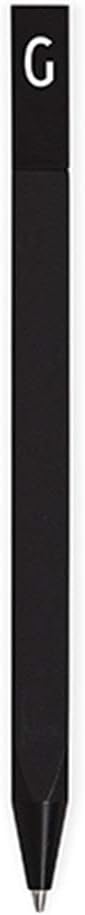 Design Letters Personalised Engraved Black Ballpoint Ink Pen (A-Z)