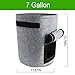 TQQFUN 2 Pack 7 Gallon Smart Potato Bags Velcro Window Vegetable Bags, Double Layer Premium Breathable Nonwoven Cloth for Potato/Aeration Fabric Pots with Handles（Gray）