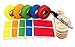 Home Moving Buddy Kit: Matching Tape & Label Color Coding Pack | 150 Labels, 5 Rolls of Matching, Clean-Remove Tape w/ Dispensers, Permanent Marker - Language Proof Your Move!