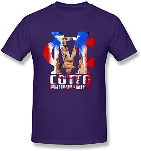 Qi'c Men's Miguel Angel Cotto MC Junito T-shirt Purple XXL