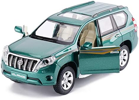 MXueei Prado Model Alloy Car Model, 1/32 Simulation Car Sound and Light Pull Back Children's Toy Car Model