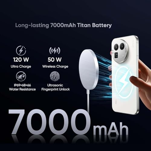realme GT 8 Pro Smartphone 5G Snapdragon 8 Elite Gen 5, 12GB + 256GB, 144Hz 6.79" QHD+ AMOLED Display, 7000mAh Battery and SuperVOOC 120W/Wireless Charging 50W, 200MP + 50MP IMX906 + 50MP, Blue