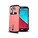 LG G4, Cellto Minimalist Hybrid High Impact [Dual Layer] Card Holder Wallet CaseNEW Slim Protective Cover (2015) - Pink