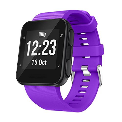 Ikevan Garmin Forerunner 35 Watch band Wrist strap Silicagel Soft Band Replacement Wristband