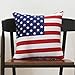 NEWWEIC 4th of July Decorations Throw Pillow Covers 18x18 inch Set of 2, Independence Day Patriotic American Flag Pillowcase Stars Stripes Cushion Case for Sofa Couch Car