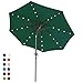 ABCCANOPY Patio Umbrella Ourdoor Solar Umbrella LED Umbrellas with 32LED Lights, Tilt and Crank Table Umbrellas for Garden, Deck, Backyard and Pool