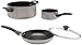 Farberware 21805 Dishwasher Safe Nonstick Cookware Pots and Pans Set, 15 Piece, Champagne