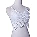 WILLTOO Women Crochet Tank Camisole Lace Vest Bra Crop Top (S) … White