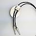 SELOVO Native American Bolo Tie Genuine Leather Western Simulated Tiger Eye Stone