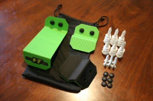 Snowboard / Wakeboard Wall Mounting Kit ~ Carbon Fiber Green