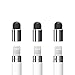 FRTMA [2 in 1] Compatible with Apple Pencil Cap Replacement/as Stylus for All Touch Screen Tablets/Cell Phones (Pack of 3)