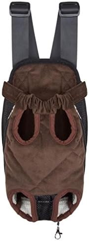 Pineocus Waterproof Quilted Short Plush Four Leg Out Dogs Carrier Bag Brown Size S