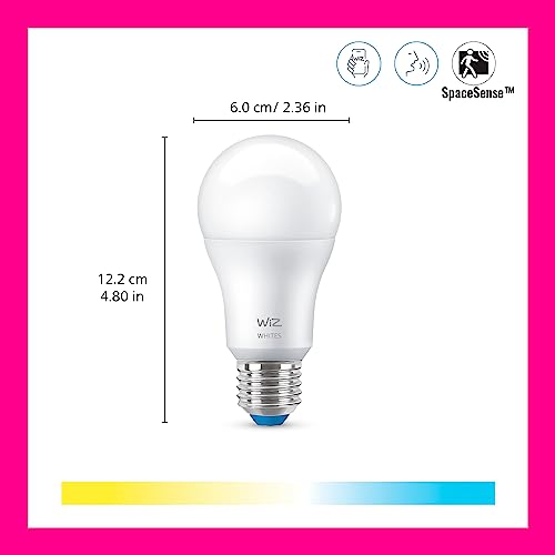 , Kit de démarrage Space Sense, 3 ampoules Wi-Fi Nuances de blanc E27 équivalent 60W, fonctionne avec Alexa, Google Assistant