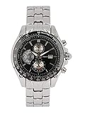 CURREN Stylish Quartz Movt Stainless Steel Watchband Mens Wrist Watch-8083Silverblack (Silverblack)
