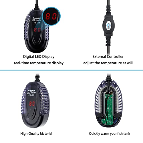 FREESEA Submersible Betta Aquatic Heater 300 Watt Aquarium Heater with