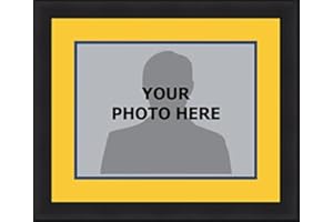 Dynasty Sports and Framing NCAA College Picture Frames with Team-Themed Matting - The Big Ten (Michigan Wolverines (Yellow Matting, Navy Trim), 8" x 10" Photo in 13" x 16" Frame)