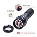 Tactical LED Flashlight 1200lm L2 Phixton Military Police Handheld Zoomable 5-Mode Aluminium Metal Water-resistant For Hiking Camping 18650 Rechargeable Battery Charger Pouch Gift Box Mount Included